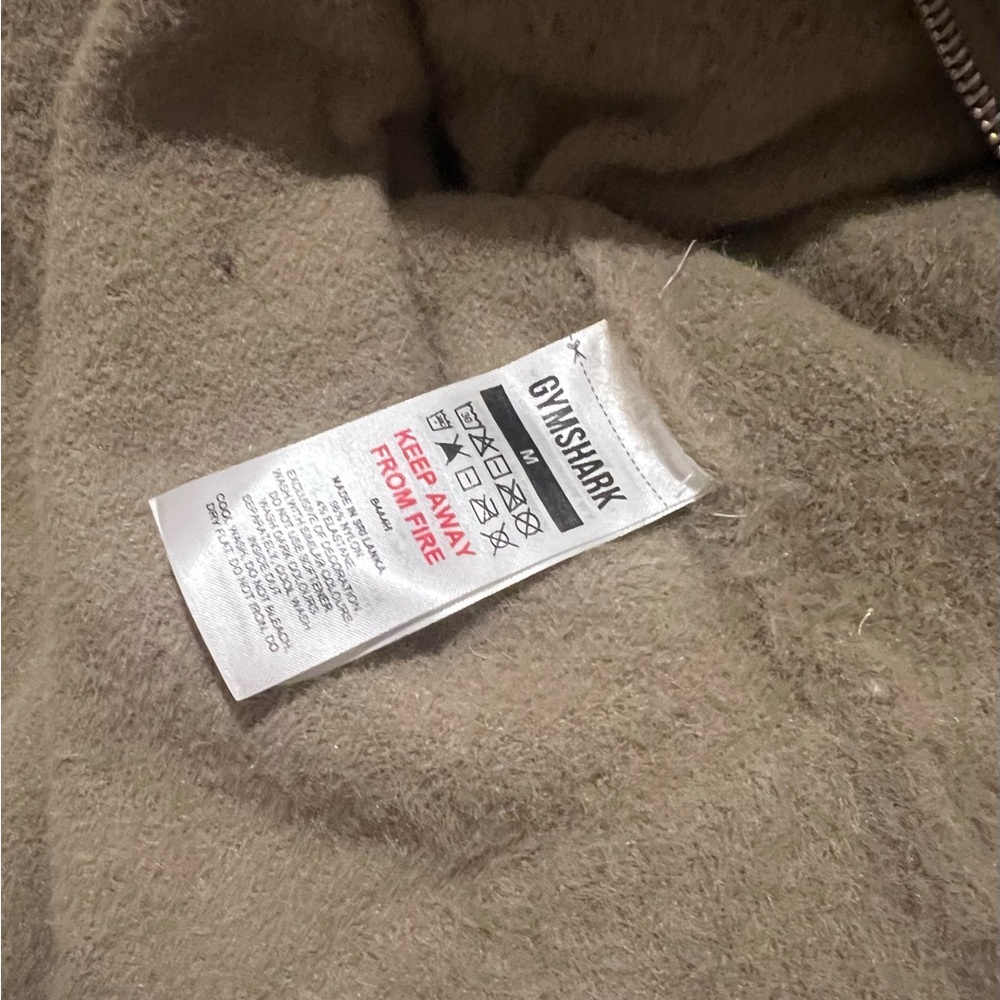 Gymshark (Whitney Simmons collab) Tan Fleece Zip-Up Jacket - Picture 4 of 7